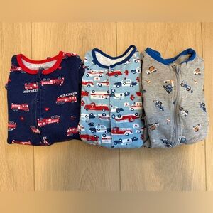 Bundle of Transportation-Themed Toddler Sleepers (Size 18-24m(